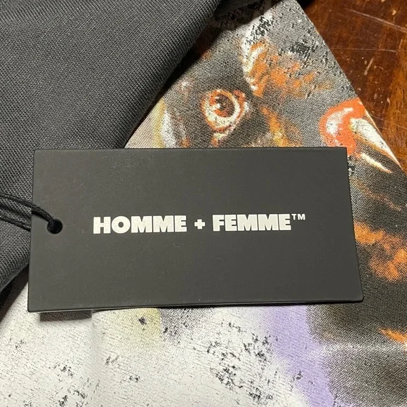 HOMME + FEMME Graphic Black T-Shirt Men’s Size 2XL - Picture 7 of 8